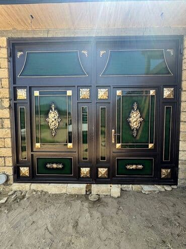 işləmiş dərvazalar: Yeni Dəmir Həyət darvazası, 3 m, Mexaniki, Qapı ilə, rəng - Qara, Kredit var, Ödənişli quraşdırma, Ünvandan götürmə, Ödənişli çatdırılma, Rayonlara çatdırılma — 33