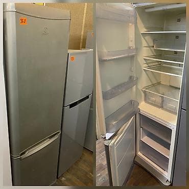 coca cola soyuducu: 2 qapılı Indesit Soyuducu Satılır, rəng - Gümüşü — 1