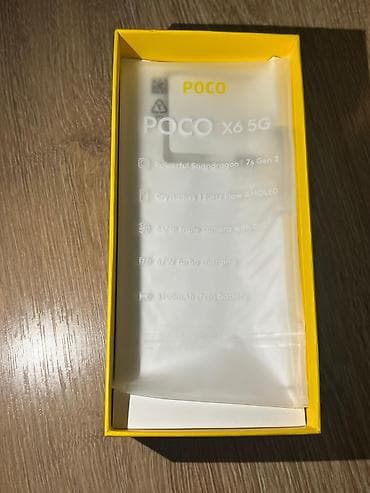 duymeli telefon: Poco X6, 8 GB, rəng - Qara, Sənədlərlə — 8