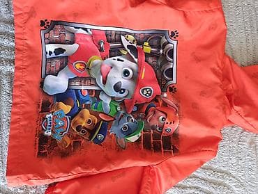 balaca: Uşaq üçün yüngül kapüşonlu gödəkçə - Rəng: narıncı - Üzərində Paw — 2