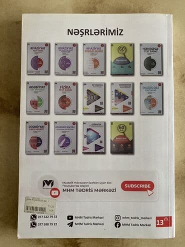 история банк тестов 1 часть pdf: 13 Azn-ə alınıb. 9 Azn-ə satılır. Yenidir. İstifadə olunmayıb. MHM — 2