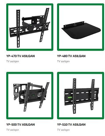 tv asılqan: Hər Növ TV Asılqanları və Kronşteyn Çeşidləri 14"-85" diaqonallı LED — 3