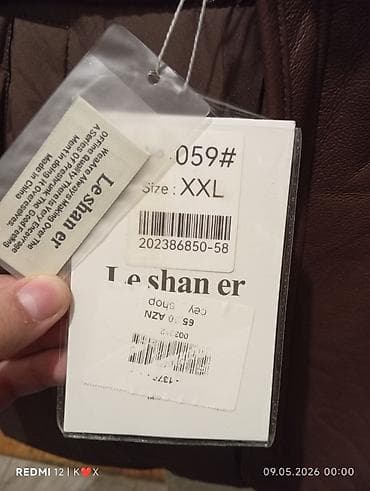 deri kurtkalar kisi ucun: Kurtka, Bolonka, Qış, Leshar, 2XL — 3