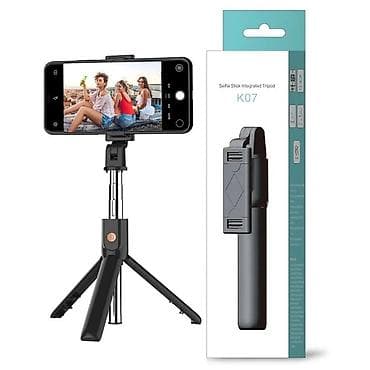 Kateqoriya: Tripodlar və selfi çubuqları K07 Bluetooth Selfie Stick — 1