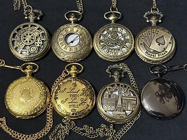Məhsul: Zəncirli cib saatları (klassik və steampunk üslubları)