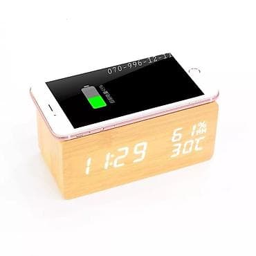 Elektron saat Zəngli saat ⏰ Masaüstü saat TAXTA elektron stolüstü