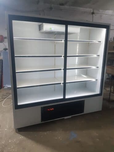 Kənd təssərüfatı avadanlığı: Mağaza vitrin soyuducusu - Şaquli vitrin tipli, geniş ön şüşə — 1
