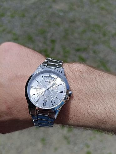 balonka kurtkalar 2021: Qol saatı, Casio, rəng - Gümüşü — 5