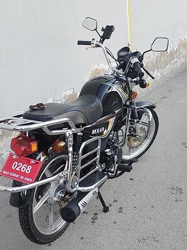 mape: MX49 moped/motosiklet - Rəng: qara, dekorativ zolaqlarla - Nömrə — 1