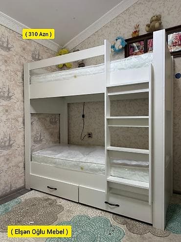 carpayi modelleri: Oğlan və qız üçün, Yeni, Çarpayı, Matras ilə, Siyirməli, Laminat — 1