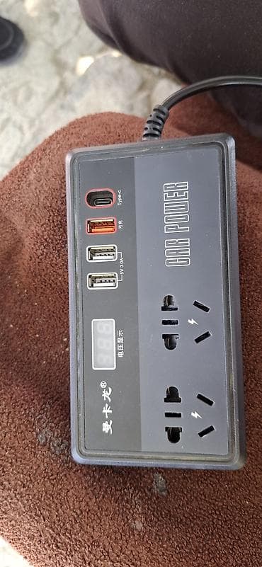 Avtomobil üçün güc çeviricisi (inverter/adapter) - Giriş: 12V DC — 2