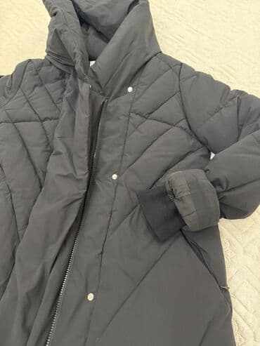 пальто зимнее: Пальто, S, цвет - Черный — 4