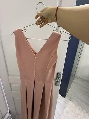 Uşaq geyimi və ayaqqabıları: 36 ölçüyə uyğundur Pudra-çəhrayı rəngdə midi don Təptəzədir — 3