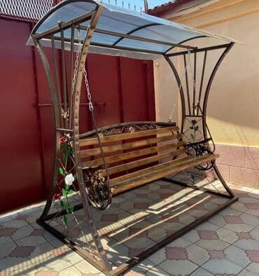 col qapi: Новый, Скамья-качели, С зонтиком, Дерево — 22