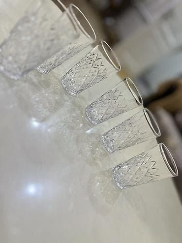 pendir qabi: Stəkanlar, Şüşə, 6 ədədli dəst — 7