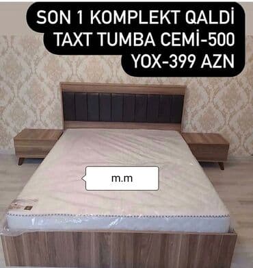 divan çarpayı: Yeni, İkinəfərlik çarpayı, Bazasız, Matras ilə, Siyirməsiz, Azərbaycan — 3