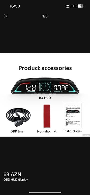 Digər avtoelektronika: Avtomobil üçün Universal HUD (Head-Up Display) Rəqəmsal Göstərici — 4