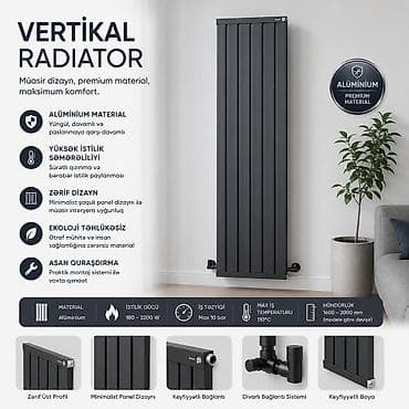 desmalar: Yeni Seksiyalı Radiator Alüminium, Pulsuz çatdırılma, Ödənişli quraşdırma, Zəmanətli, Kredit yoxdur — 3