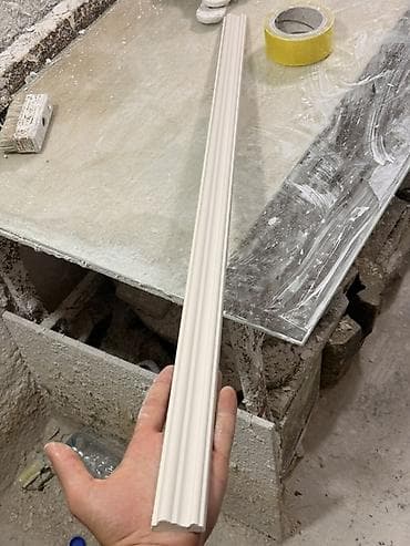 plasiq qapi: Gips karniz/profil – dekorativ tavan-divar keçidi üçün - Material — 8