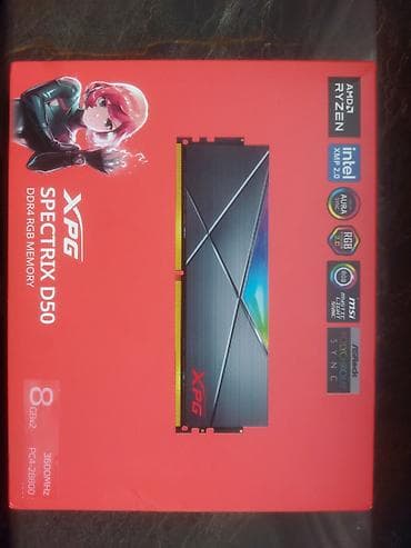 noutbuklar dell: Operativ yaddaş (RAM) ADATA, 16 GB, 3600 Mhz, DDR4, PC üçün, İşlənmiş — 3