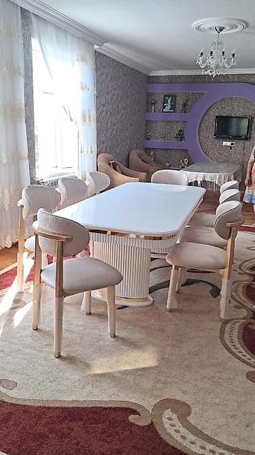 stul bar: Qonaq otağı üçün, Yeni, Açılmayan, Oval masa, 6 stul — 1