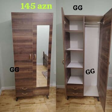 iskaf: Yeni ve Sifarisle 2qapili dolab 145 azn Material laminat Olcu 2×45×80 — 1