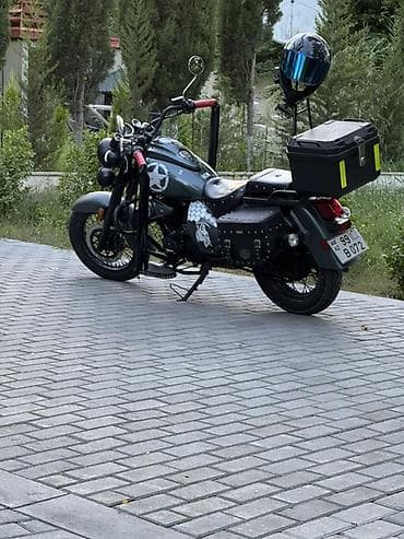 Kruizer tərzli motosiklet – fərdi hərbi-tematik dizaynlı lalafo.az -da Kruizer tərzli motosiklet – fərdi hərbi-tematik dizaynlı