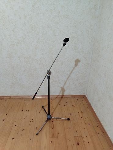 adapt: Mikrofon üçün tənzimlənən tripod dayağı - Material: metal — 3