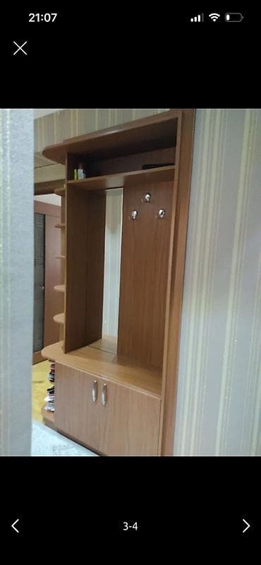 Ev üçün mebel: Dəhliz üçün çoxfunksiyalı giriş dolabı - Material: laminat/LDSP, ağac — 2