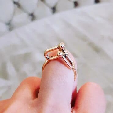 Çantalar: Toy, Üzük, Tiffany, Sarı qızıl, 585 Əyar, Qaşsız — 2