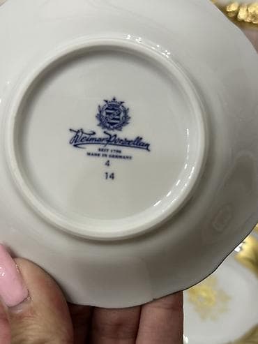 süfre: Boşqablar, rəng - Ağ, Farfor, Almaniya — 2