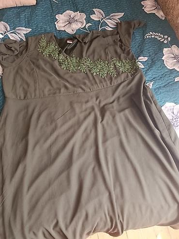 Повседневное платье, Макси, 5XL — 1