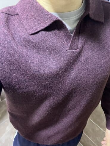 женские классические свитера: Мужской свитер, M, цвет - Фиолетовый — 1