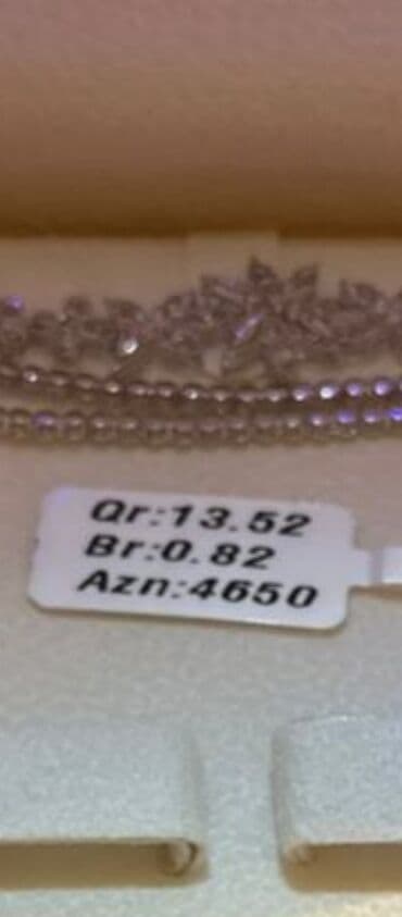 bmw 7 серия 730d at: Dəstə daxildir: Bilərzik, Boyunbağı, Üzük, Ağ qızıl, 585 Əyar, 1352 g — 2