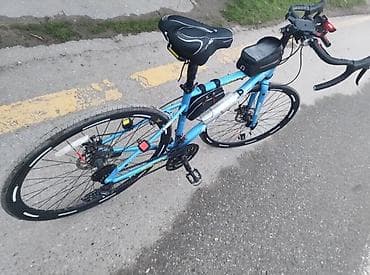 mercedes velosiped: Şosse tipli “GOOSE” velosiped - Rəng: mavi, loqolar və reflektor — 2