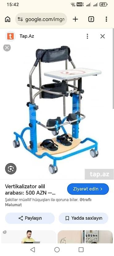 Vertikalizator əlil arabası Müalicəvi reabilitasiya və gündəlik