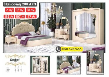 avanqart: İkinəfərlik çarpayı, 2 tumba, Dolab, Termo, Azərbaycan, Yeni — 17