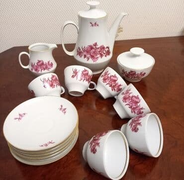 набор посуды: Qəhvə dəsti, Farfor, 6 nəfərlik — 1