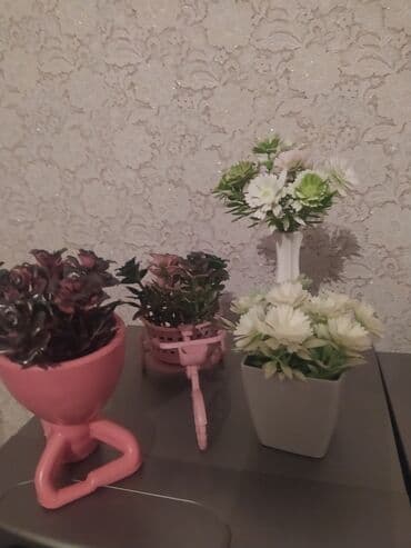 искусственные цветы баку: Dekorativ süni güllər dəsti - Müxtəlif kompozisiyalar: - Ağ — 1