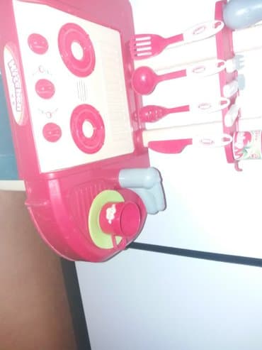 детская посуда: Baha alınıb! Soba üşaq üçün böyük səsi və işığları var + başqa qabları — 2