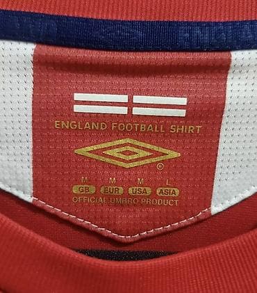 kişi duxusu: Futbolka, Umbro, M, rəng - Qırmızı — 4