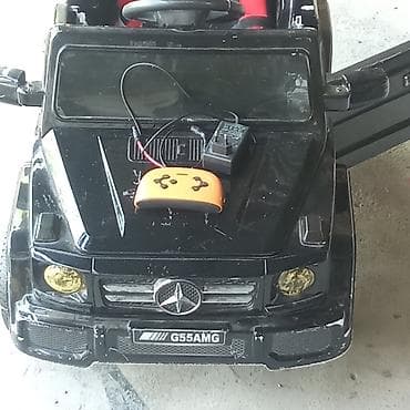qiz usaq geyimleri: Uşaq üçün elektrikli minik maşını – G55 AMG stili, mavi rəng — 9