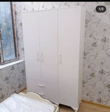 Диваны: Новый, Распашной, 3 двери Прямой шкаф, Гардеробный шкаф, Азербайджан — 10