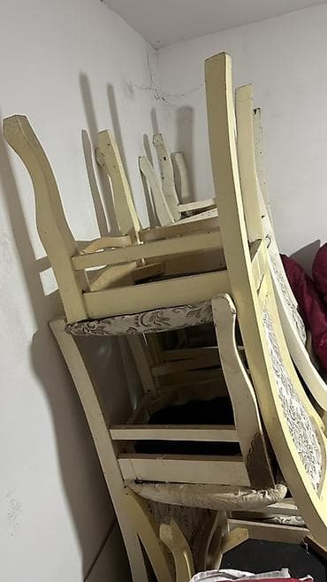 bar stolu: Qonaq otağı üçün, Qatlanmayan, rəng - Ağ Stul — 3