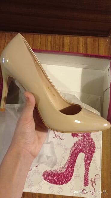 белые туфли новые: Туфли, Размер: 39.5, цвет - Бежевый, Новый — 6