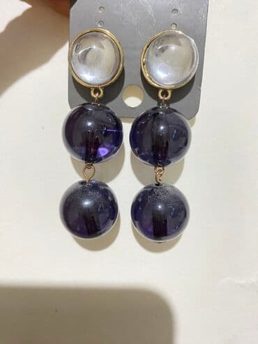 qadınlar üçün strazlı papaqlar: Qadın aksesuarları dəsti – müxtəlif üslubda sırğalar, boyunbağı və — 7