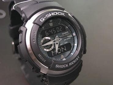 saat kreditle: Casio g-300-2avdr:original Polat korpus ve silikon qolbaq, Su — 3