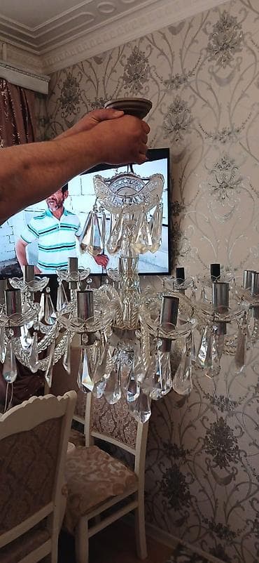 mirvari reng: Çılçıraq, 10 və daha çox lampa, Şüşə — 3