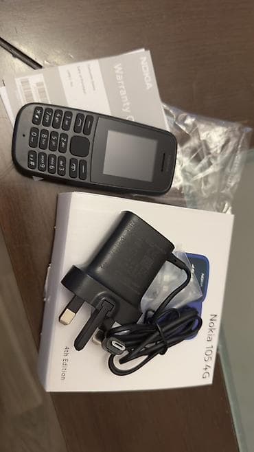 Nokia 105 4G, rəng - Qara, Düyməli
