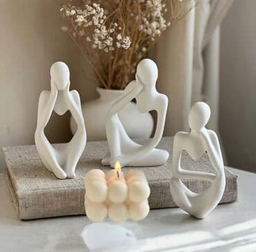 qara suvaq yoxsa agdag: Fiqur, Gips, rəng - Ağ — 8